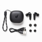 هدفون بلوتوثی انکر مدل SoundCore R50i A3949 بدون قابلیت نویز کنسلینگ، درگاه شارژ USB Type-C، دارای فناوری AI-Enhanced Calls برای کاهش نویز و بهبود مکالمات، مقاوم در برابر رطوبت و عرق