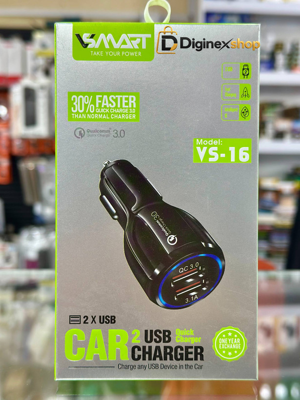 شارژر فندکی 30 وات وی اسمارت مدل VS-16