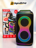 پارتی اسپیکر حرفه ای (اصل) بلوتوثی و قابل حمل مدل DR-6619 - نورپردازی RGB + میکروفون بیسیم + کنترل - خرید قسطی