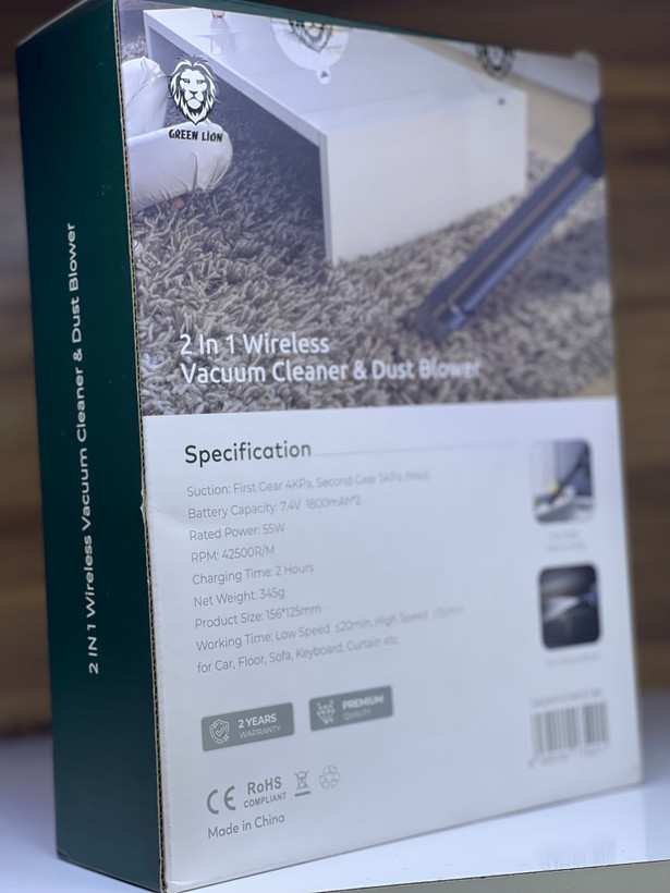 دستگاه دمنده و مکنده شارژی بسیار قوی گرین لاین اصلی مدل GN2IN1VCMDST
