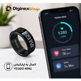 حلقه هوشمند یسیدو YESIDO مدل IO36 سایز 12 با نمایشگر LCD و شارژ بیسیم | مناسب هدیه