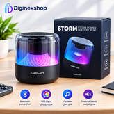 اسپیکر بلوتوثی قابل حمل NEMO STORM با نورپردازی RGB و گارانتی ۱۸ ماهه