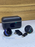 میکروفون یقه ای بیسیم 2.4G دو نفره با کیس شارژ و نمایشگر دیجیتال