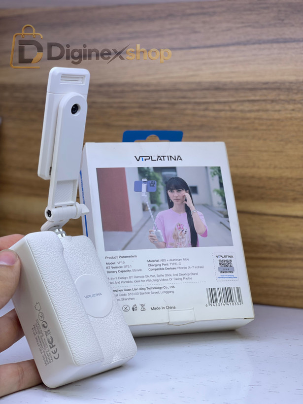 مونوپاد سلفی و پایه رومیزی VIPLATINA مدل VF19 با ریموت بلوتوثی