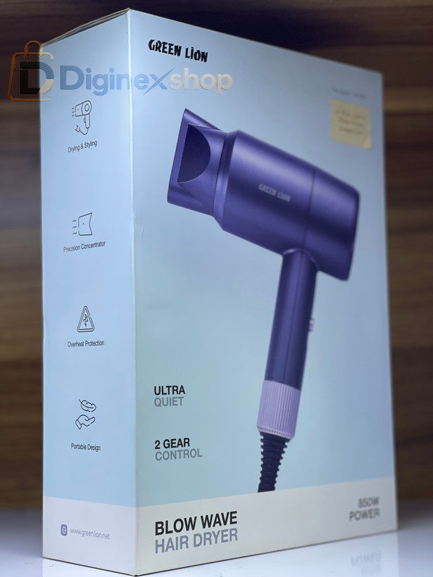 سشوار اصلی گرین لاین Green Lion مدل GL-HD05 توان 850 وات نسخه اروپا
