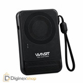 پاوربانک مگنتی VSMART مدل VS-543 ظرفیت 10000 میلیآمپر ساعت با شارژ سریع و پایه نگهدارنده